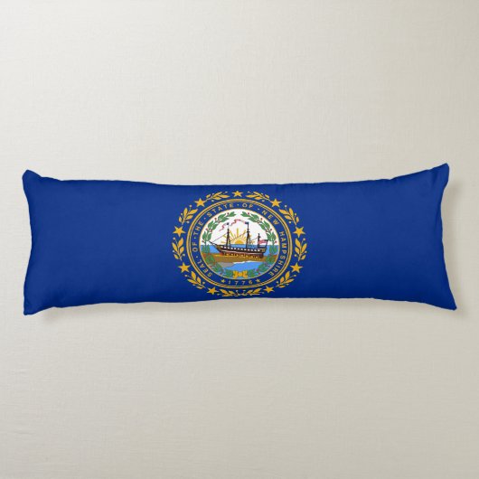 New Hampshire State Flag Lichaamskussen (Achterkant)