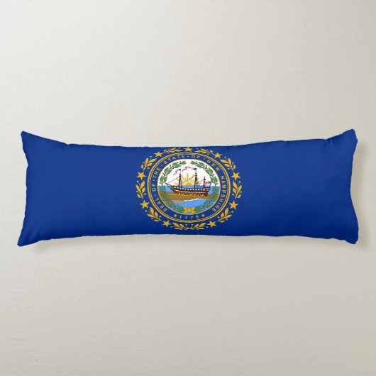 New Hampshire State Flag Lichaamskussen (Voorkant)