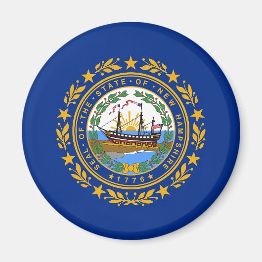 New Hampshire State Flag Magneet (Voorkant)