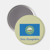 New Hampshire State Flag Magneet (Voorkant / Achterkant)