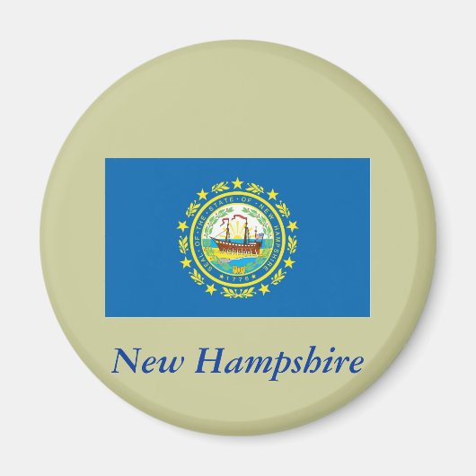 New Hampshire State Flag Magneet (Voorkant)