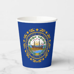 New Hampshire State Flag Papieren Bekers