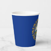 New Hampshire State Flag Papieren Bekers (Voorkant)