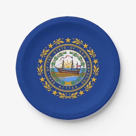 New Hampshire State Flag Papieren Bordje (Voorkant)