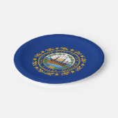 New Hampshire State Flag Papieren Bordje (Gekanteld)