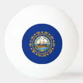 New Hampshire State Flag Pingpongbal (Achterkant)