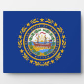 New Hampshire State Flag Plaque Fotoplaat (Voorkant)