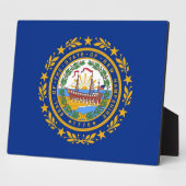 New Hampshire State Flag Plaque Fotoplaat (Zijkant)