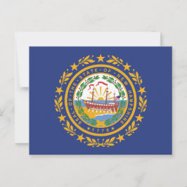 New Hampshire State Flag Raleigh Souvenir Briefkaart