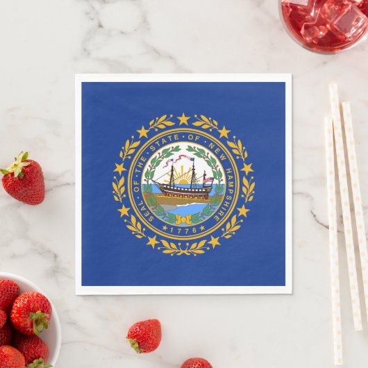 New Hampshire State Flag Servet (Insitu)