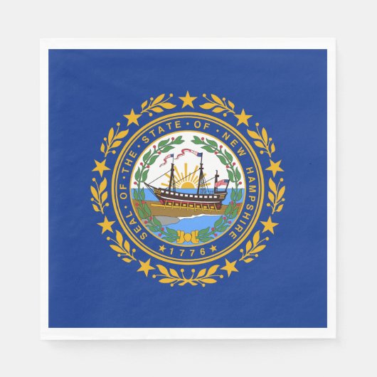 New Hampshire State Flag Servet (Voorkant)