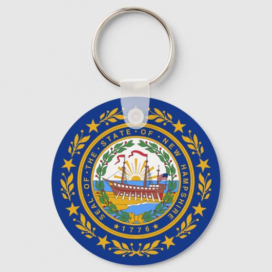 New Hampshire State Flag Sleutelhanger (Voorkant)