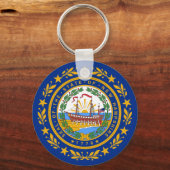 New Hampshire State Flag Sleutelhanger (Voorkant)
