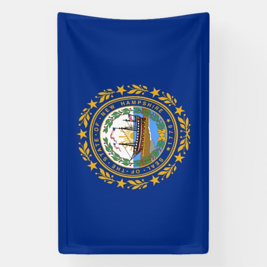 New Hampshire State Flag Spandoek (Verticaal)