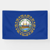 New Hampshire State Flag Spandoek (Horizontaal)
