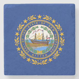 New Hampshire State Flag Stenen Onderzetter