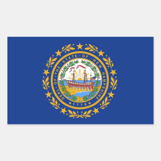 New Hampshire State Flag Sticker (Voorkant)