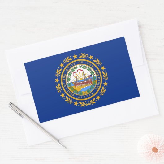 New Hampshire State Flag Sticker (Envelop)
