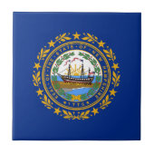 New Hampshire State Flag Tegeltje (Voorkant)