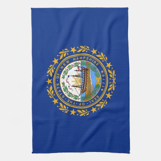 New Hampshire State Flag Theedoek (Verticaal)