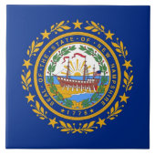New Hampshire State Flag Tile Tegeltje (Voorkant)
