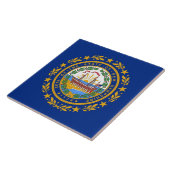 New Hampshire State Flag Tile Tegeltje (Zijkant)