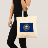 New Hampshire State Flag Tote Bag (Voorkant (product))