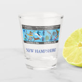 New Hampshire State Herdenkingsglas Shot Glas (Voorkant)