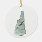 New Hampshire State Illustratie Schilderij Keramisch Ornament (Voorkant)