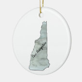 New Hampshire State Illustratie Schilderij Keramisch Ornament (Links)