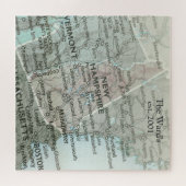 New Hampshire State Map Puzzle |Granite State Gift Legpuzzel (Horizontaal)