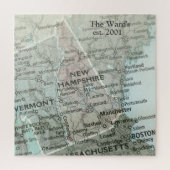 New Hampshire State Map Puzzle |Granite State Gift Legpuzzel (Verticaal)