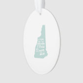 New Hampshire State Motto Ornament (voorkant)