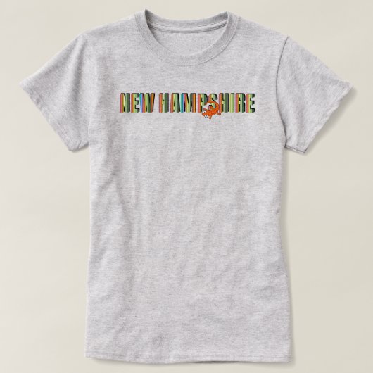 New Hampshire State Pride Symbol Red Spotted Newt T-shirt (Design voorkant)