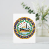 New Hampshire State Seal Briefkaart (Staand voorkant)
