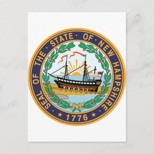 New Hampshire State Seal Briefkaart (Voorkant)