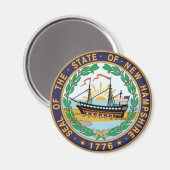 New Hampshire State Seal Magneet (Voorkant / Achterkant)