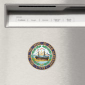 New Hampshire State Seal Magneet (Insitu (Vaatwasser))