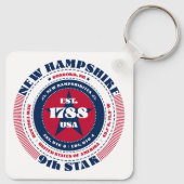 New Hampshire State Sleutelhanger (Achterkant)