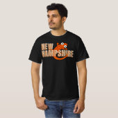 New Hampshire State Symbol Red Spotted Newt Dark T-shirt (Voorkant volledig)
