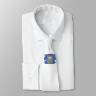 New Hampshire state vlag penseelstreek Stropdas