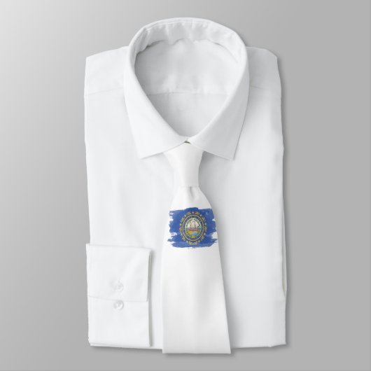 New Hampshire state vlag penseelstreek Stropdas (Gebonden)