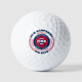 New Hampshire StateHood Patriottische Gift Golfbal Golfballen