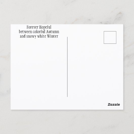 New Hampshire Stick Seizoen New England Foto Briefkaart (Achterkant)