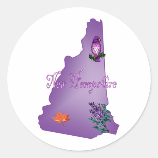 New Hampshire Sticker (Voorkant)