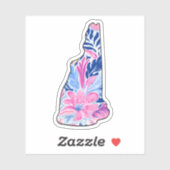 New Hampshire - Summer Sticker - Lilly Inspired (Vel)