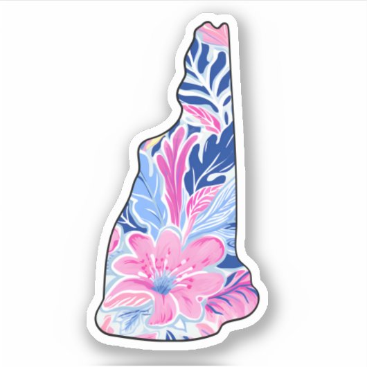 New Hampshire - Summer Sticker - Lilly Inspired (Voorkant)