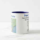 New Hampshire Symbols & Map Tweekleurige Koffiemok (Center)