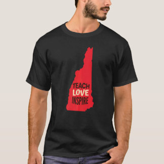 New Hampshire Teacher Teach, Love, Inspire Premium T-shirt