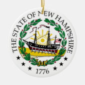 New Hampshire-teken Keramisch Ornament (Voorkant)